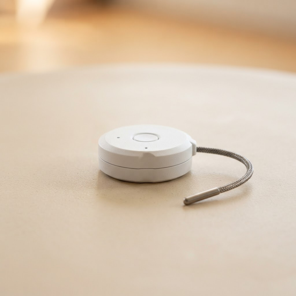The Barkeep wireless temperature sensor with stainless steel probe.